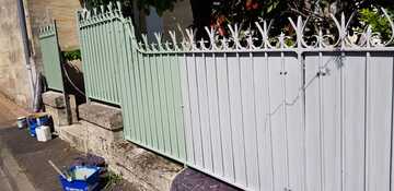 réalisations peinture extérieure clôture